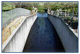 Sulfur Creek Spillway Channel Outflow