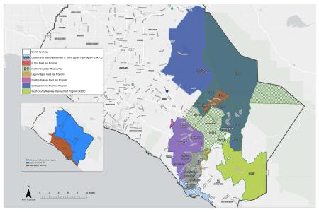 2021 Active Road Fee Programs Map 